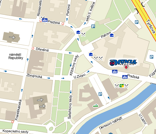 lokace HONZA SERVICE na mapě - Plzeň